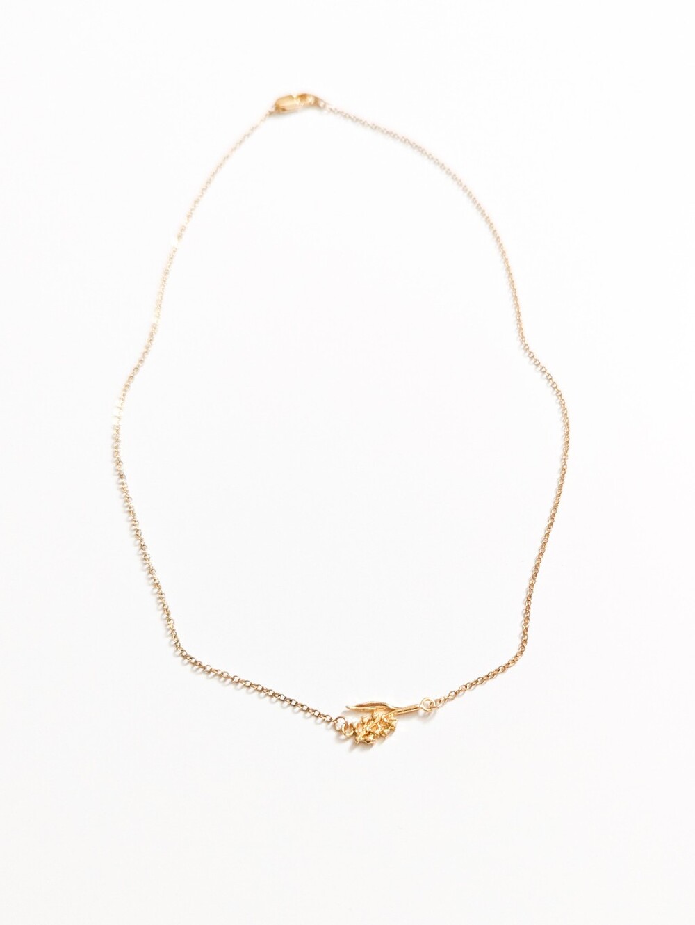 Birth Flower May Gold-plated Choker Necklace